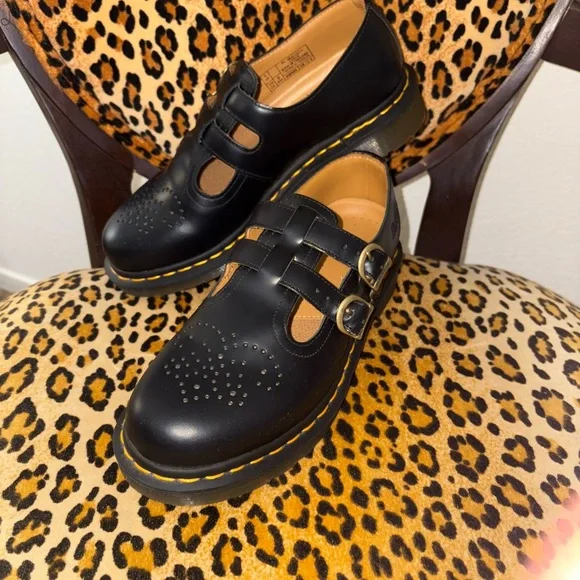 Dr. Martens Black Double Strap Mary Janes - Picture 7 of 9